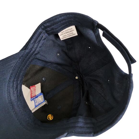 San Antonio Texas Navy Baseball Hat Ball Cap & Flag Pin Souvenir Adjustable - Picture 6 of 6